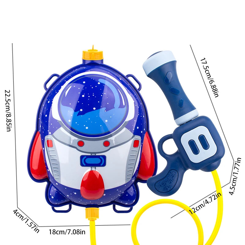Children's water gun splashing toys Backpack water gun Summer beach toys Water fight Boys girls Backpack water gun outing toys C