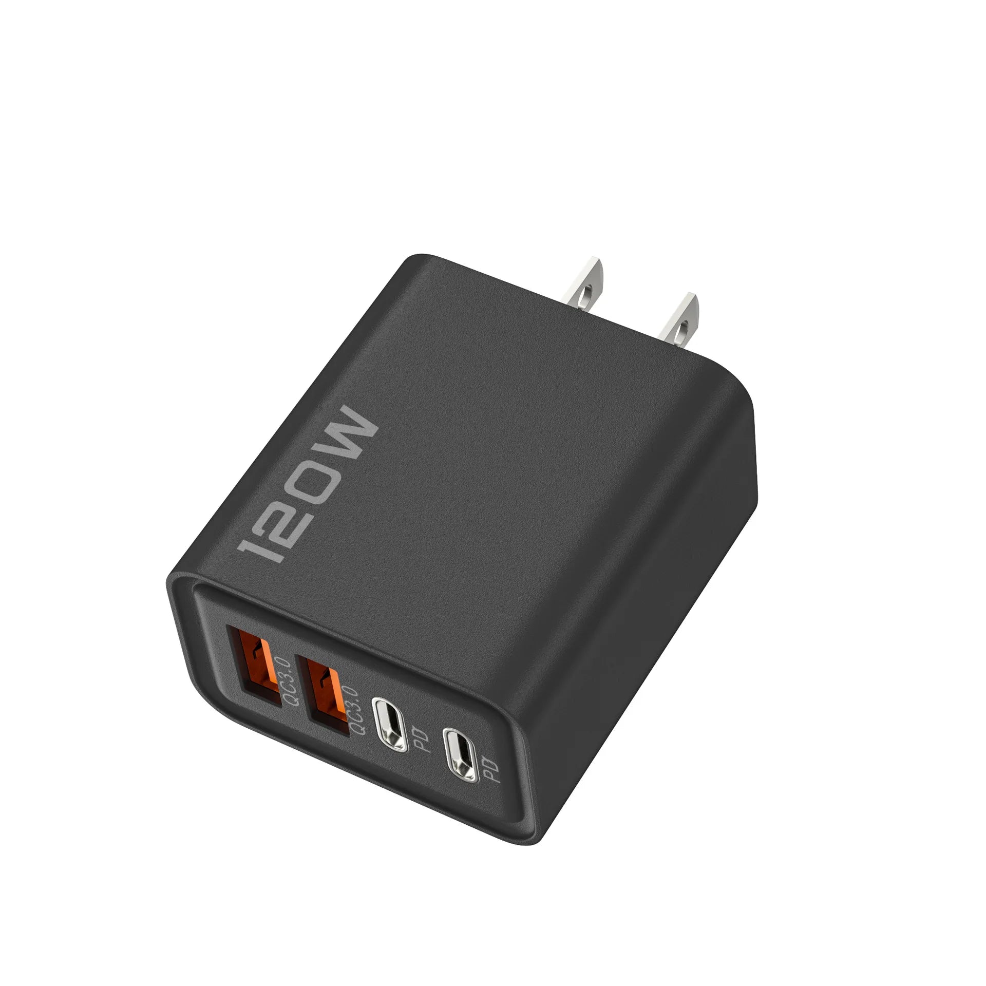 120W Quick Charge 4-Port USB C PD Fast Charger Wall Adapter For iPhone 17 16 15 Samsung S24 Xiaomi Huawei OnePlus EU US UK Plug