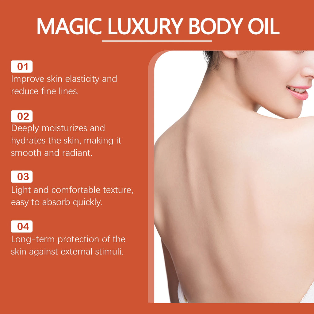 Firming Body Oil for Glowing Skin Improve Dry Moisturizing Anti Cellulite