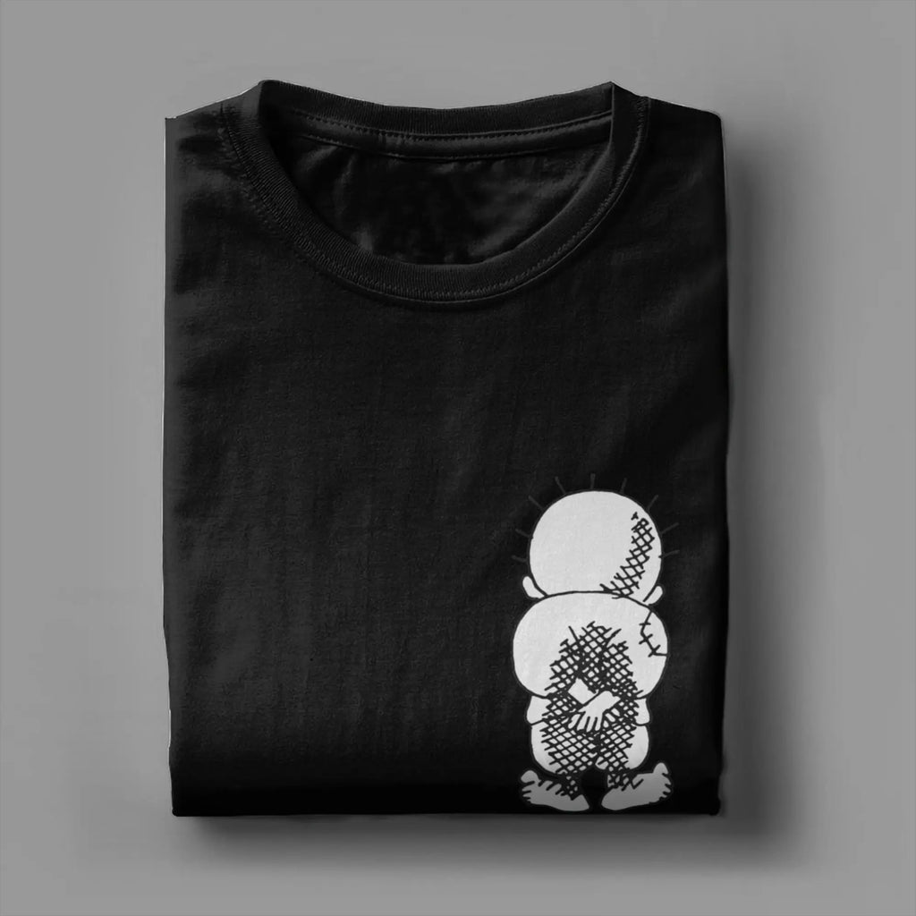 Men T-Shirt Palestine Handala National Symbol Funny Pure Cotton Tees Short Sleeve  T Shirts Round Neck Tops New Arrival
