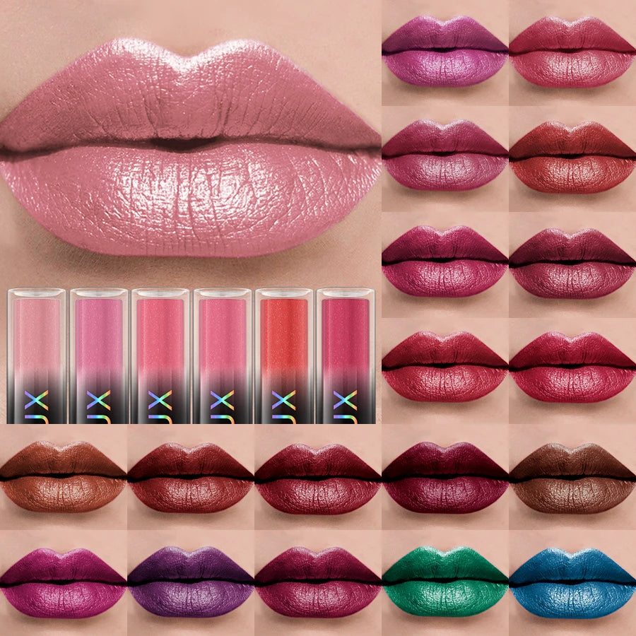 20 Colors Shimmer Lip Glaze Long Lasting Glitter Liquid Lipstick Korean