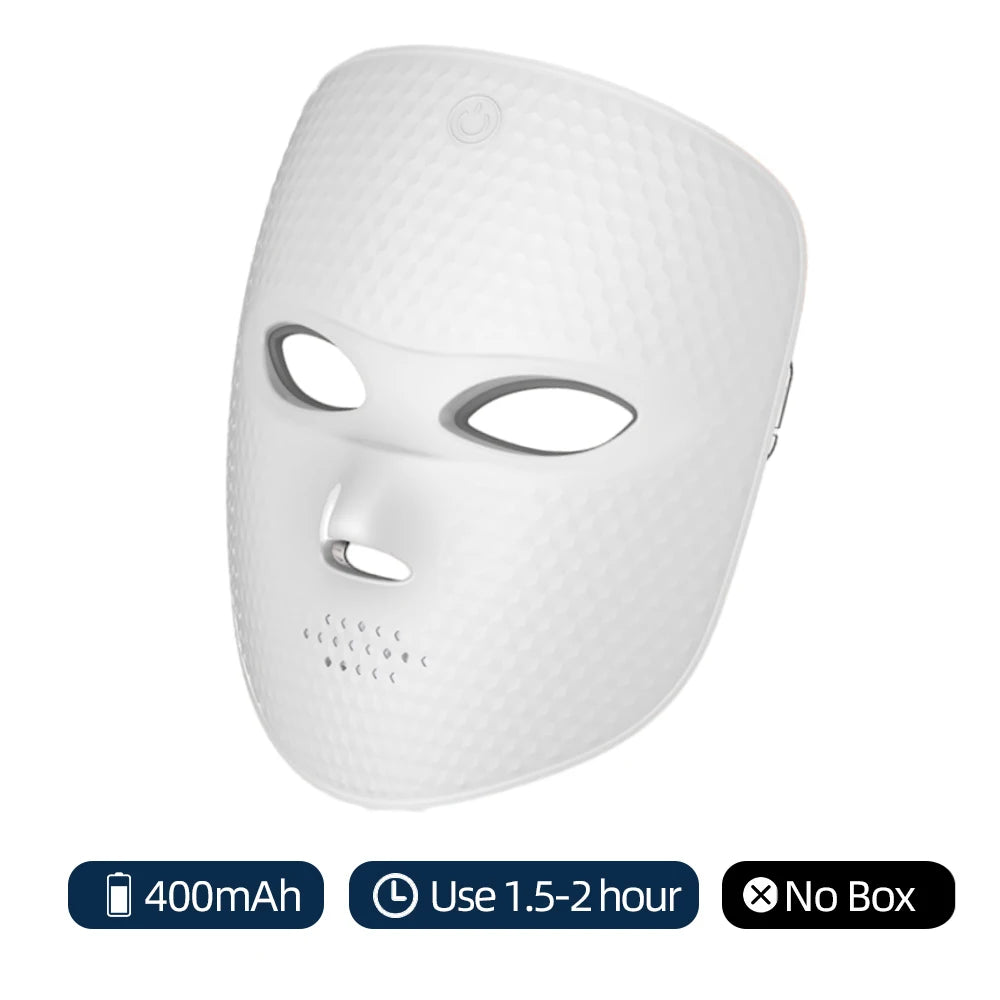 Wireless LED Mask 7 Color LED Face Mask Photon Skin Firming