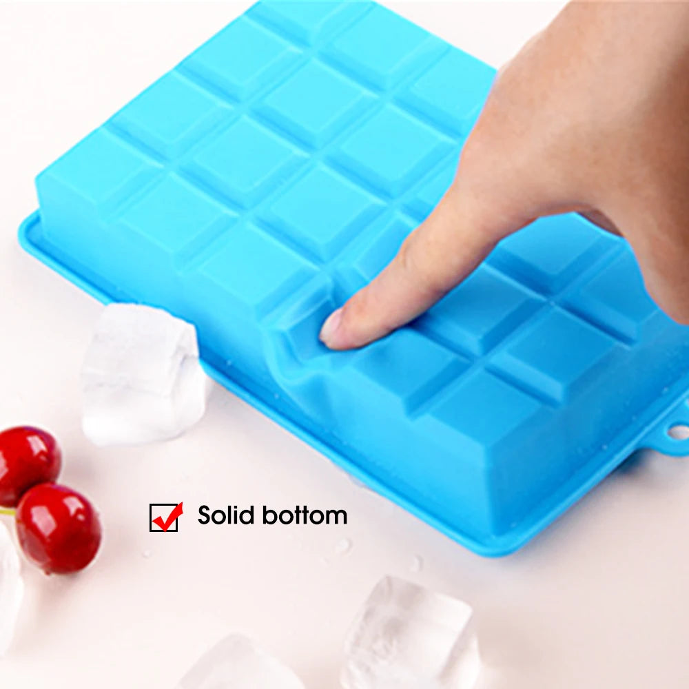With Lid / No Lid 24-Hole Silicone Ice Tray Square Box Auxiliary