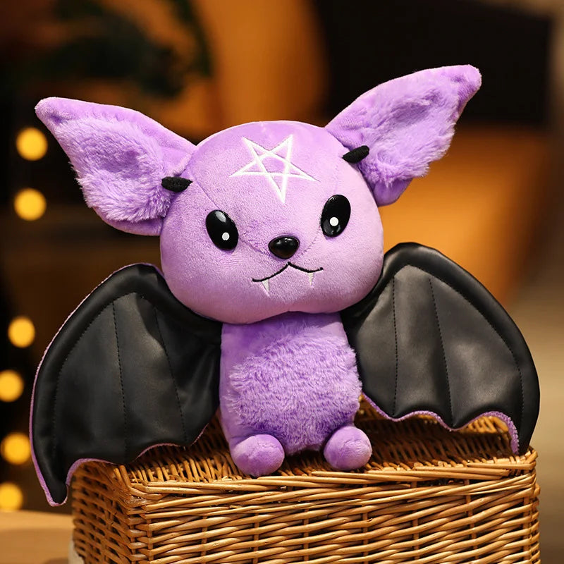 Cute Dark Series Bat Doll Halloween Simulated Plush Toys