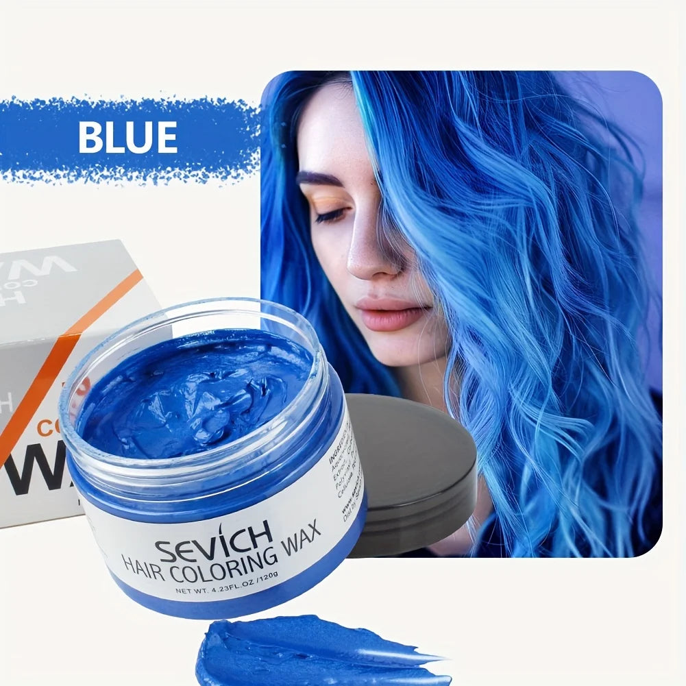 SEVICH DIY Hairs Dyed Mud Hair Colour Wax Easy To Wash Long Lasting Dye for Eyebrow Beards Coloring Temporary Hair Colour Cream