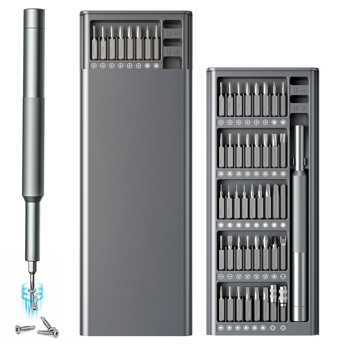 42/80 in 1 Precision Screwdriver Set with Magnetizer/Demagnetizer