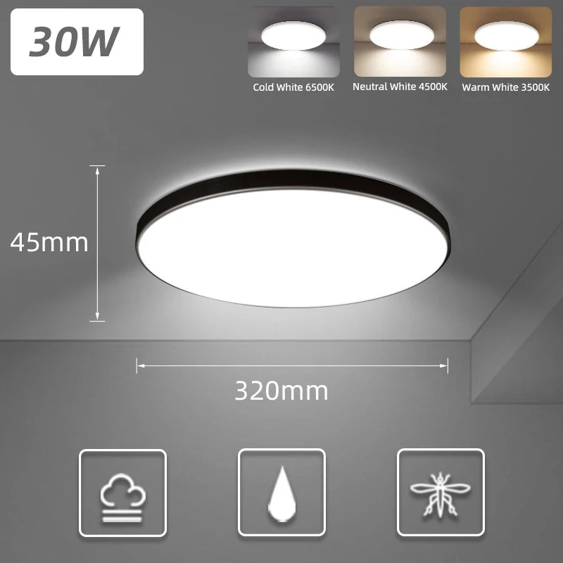 Remote LED Ceiling Lamp Dimmable  40W 50W 60W