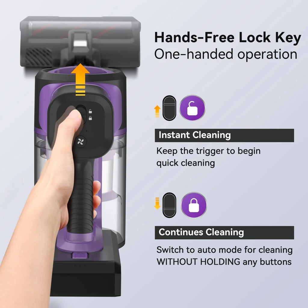 INSE S10 Cordless Vacuum Cleaner 45Kpa Powerful 6-in-1 Stick Vacuum Up to 50Min Runtime