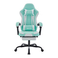 WOTSTA Gaming Chair with Footrest Gamer Chairs Ergonomic with Lumbar Cushion Headrest Chair Height Adjustable Computer Chair