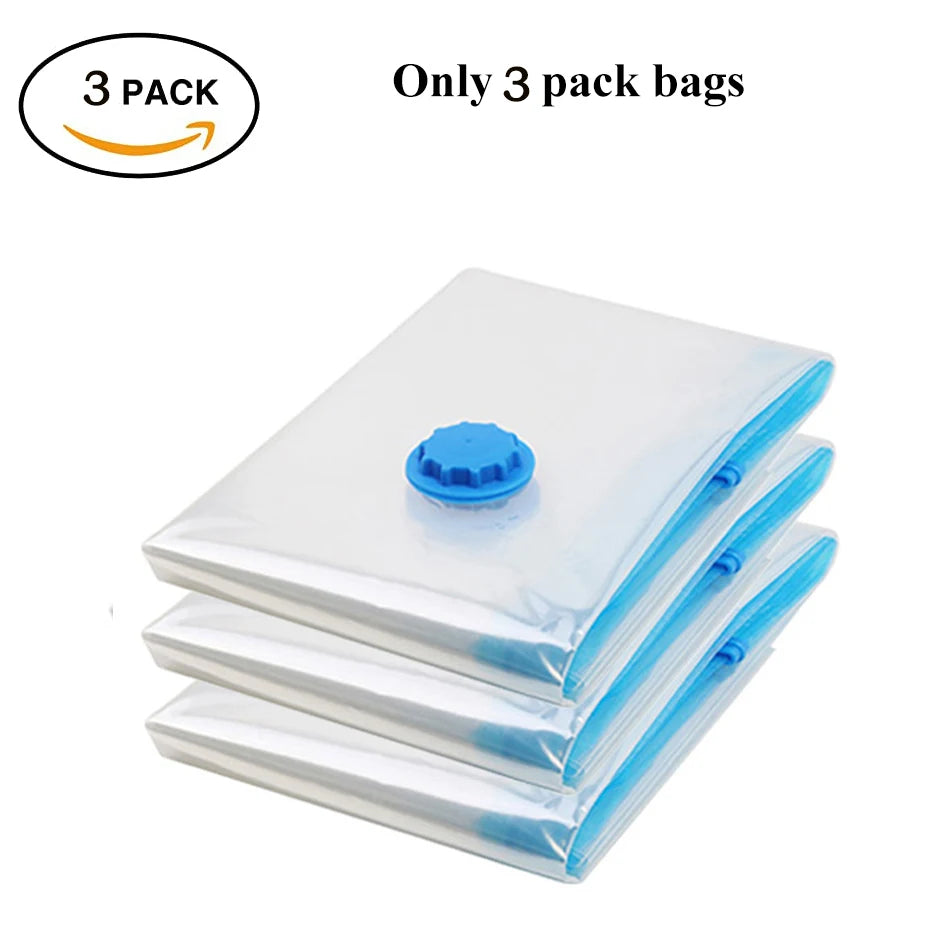 Vacuum Storage Organizer Bags, Travel Suitcases Essentials,
