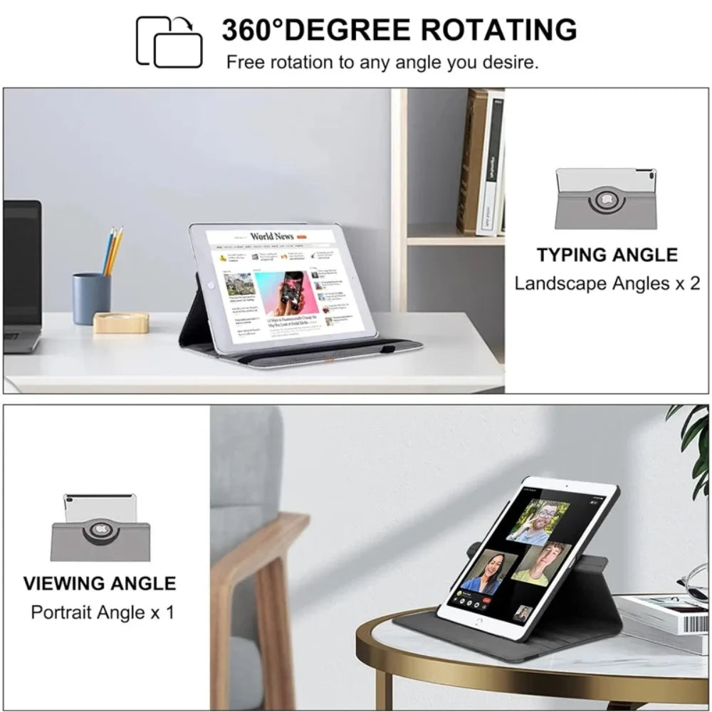 360 Rotation Leather For Ipad A16 2025 Case