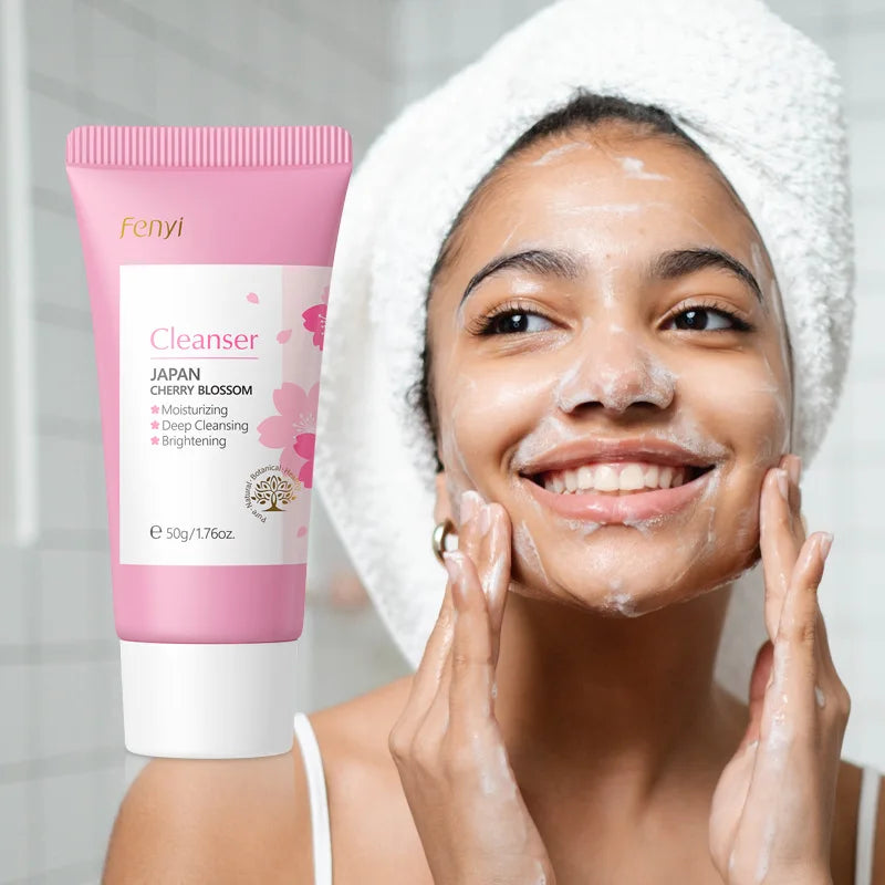 Vitamin C Sakura Facial Cleanser Face Wash Foam