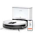 ILIFE A12 Pro Robot Vacuum and Mop Combo, Self Emptying Station for 60 Days, LiDAR Navigation, Home Mapping, No-Go Zones, 2.4G WiFi/App/Alexa/Remote Control, for Hard Floors