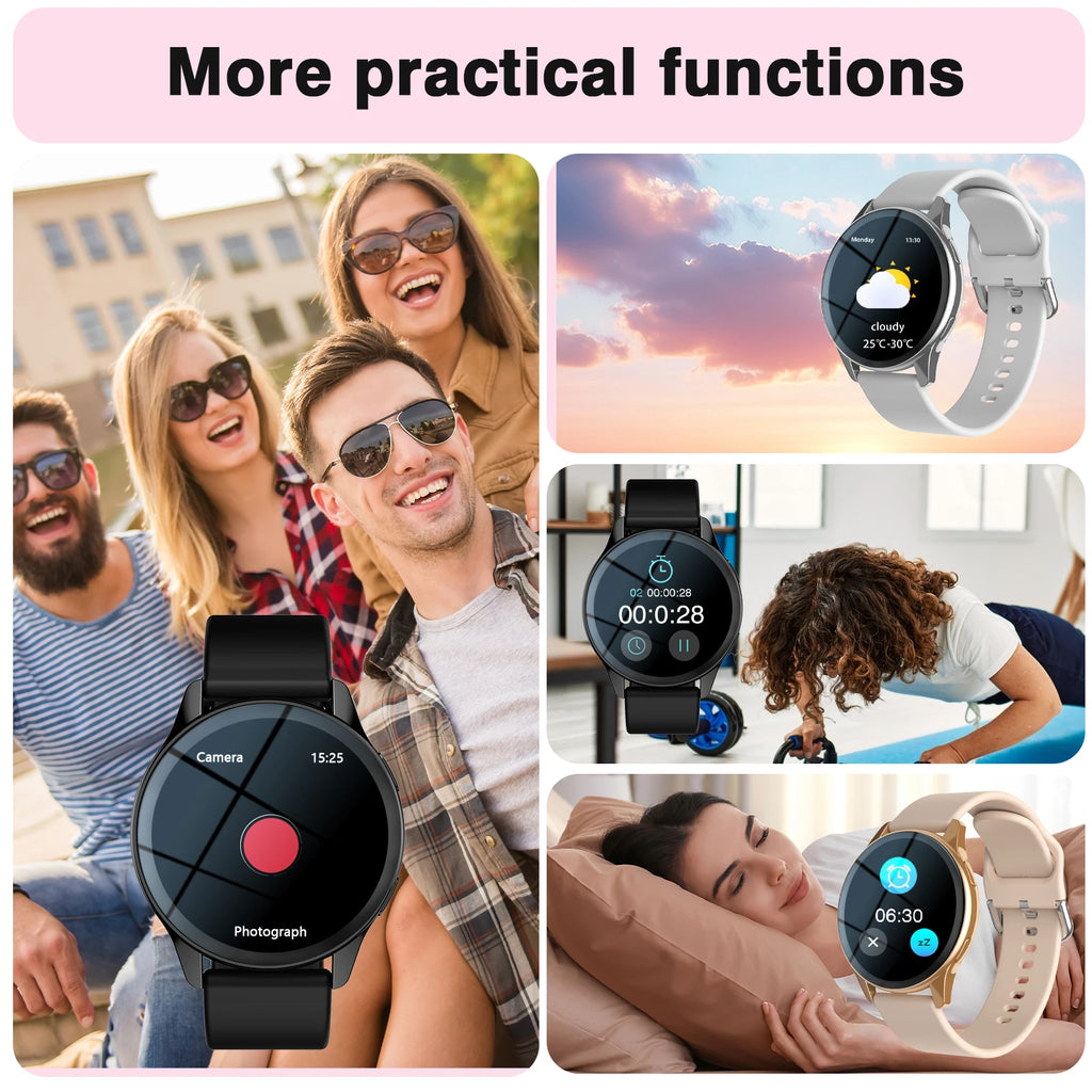 Smart Watch, Wireless Call/Dial, Multi-Sport Mode, Multiple APP Reminders