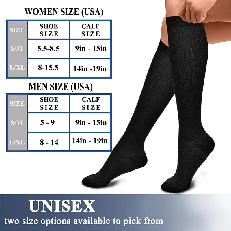 5 Pairs Compression Socks Women Medical Varicose Socks