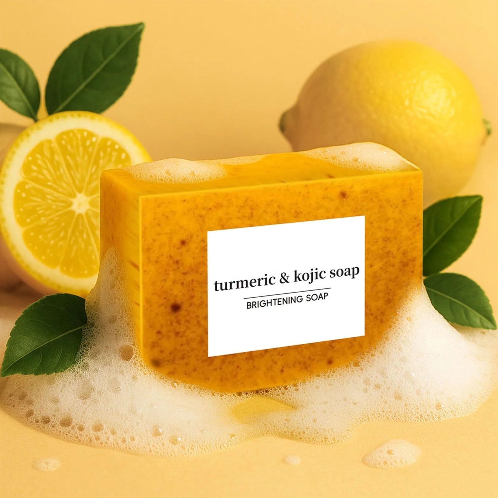 Ginger Curcumin Granules Soap, Nicotinamide Lemon Cleansing Soap, Bathing Skin, Handmade Soap, Essential Oil Soap.