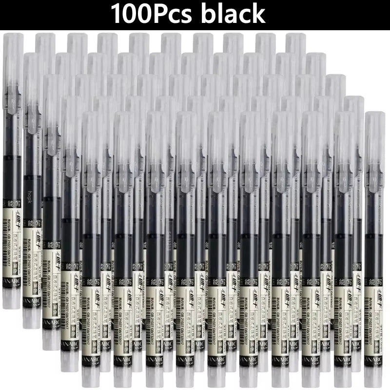 3-102Pcs/set High Quality Needle Type Gel Pens Straight