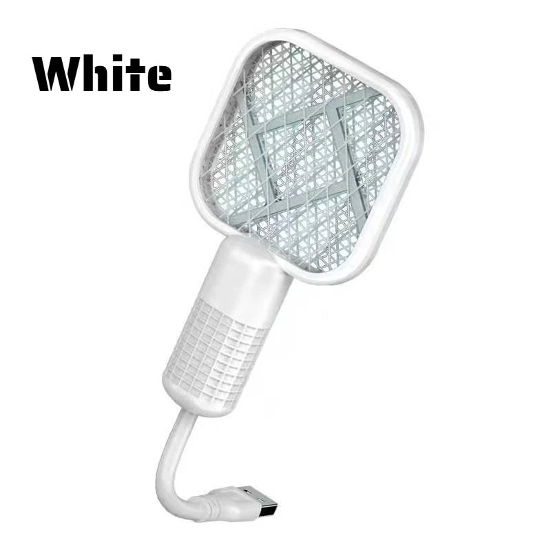 Rechargeable Mosquito Swatter UV Light Bug Zapper Electric Fly Killer Insect Racket Portable Pest Control for Outdoor Camping