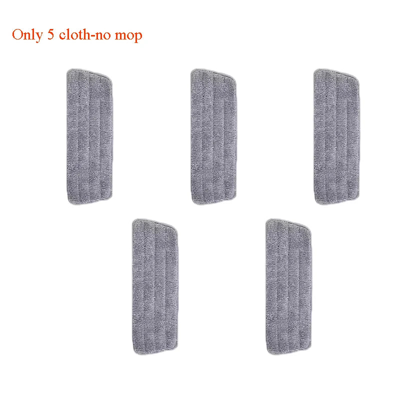 New Spray Mop Broom Set with Reusable Microfiber Pads Rotating Dry & Wet