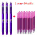 0.5mm Retractable Erasable Gel Pen with 40Pen