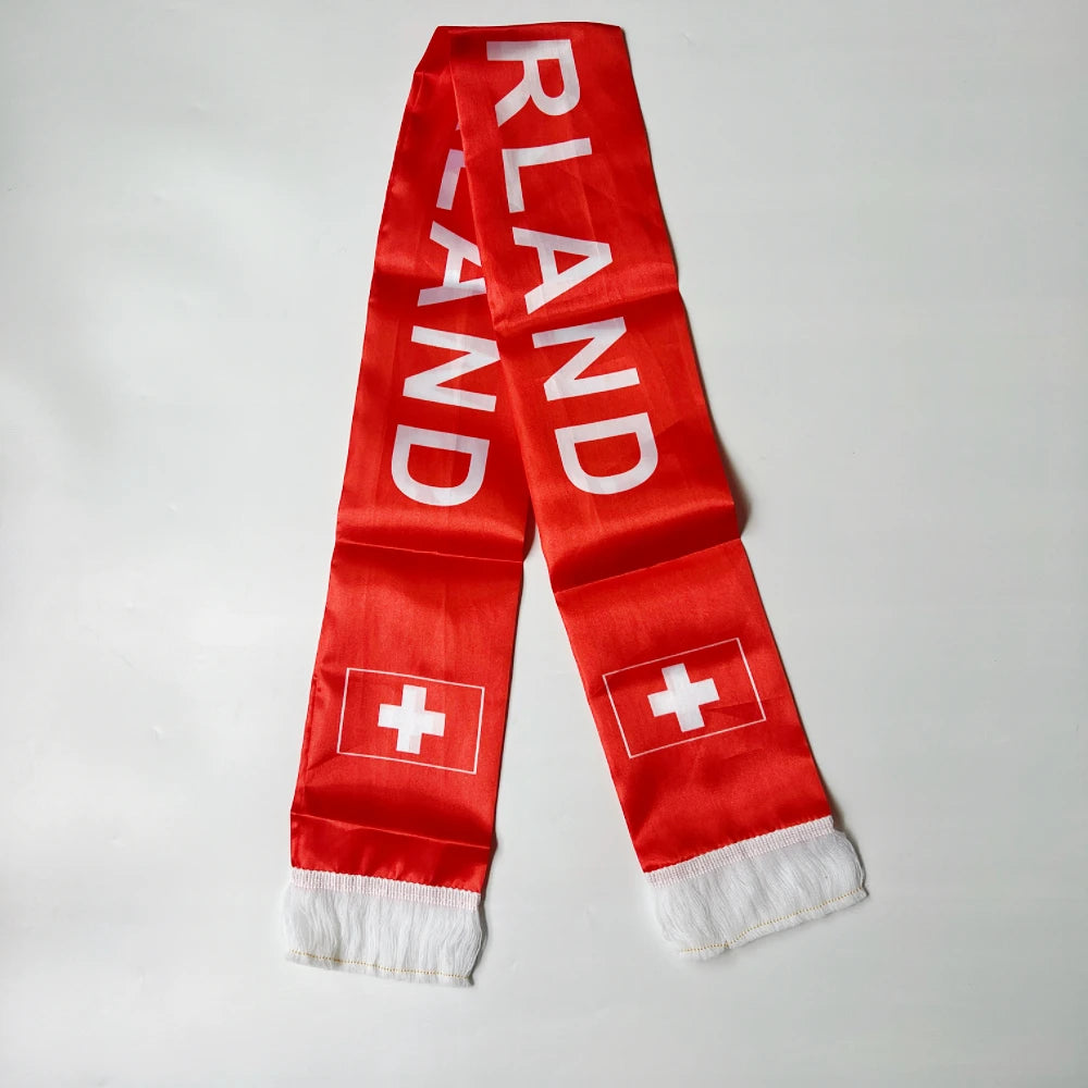 2026 Haiti  NorwayCountries Flag Scarf14x135cm Double-sided