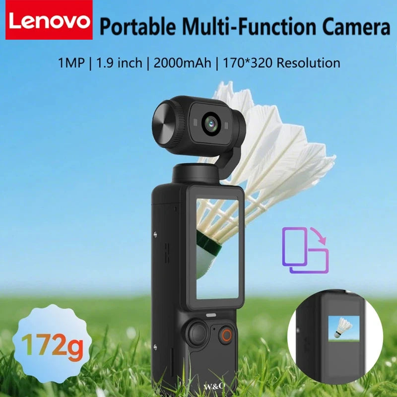 Lenovo 4K HD WiFi Sports Wearable Camera and Vlogging