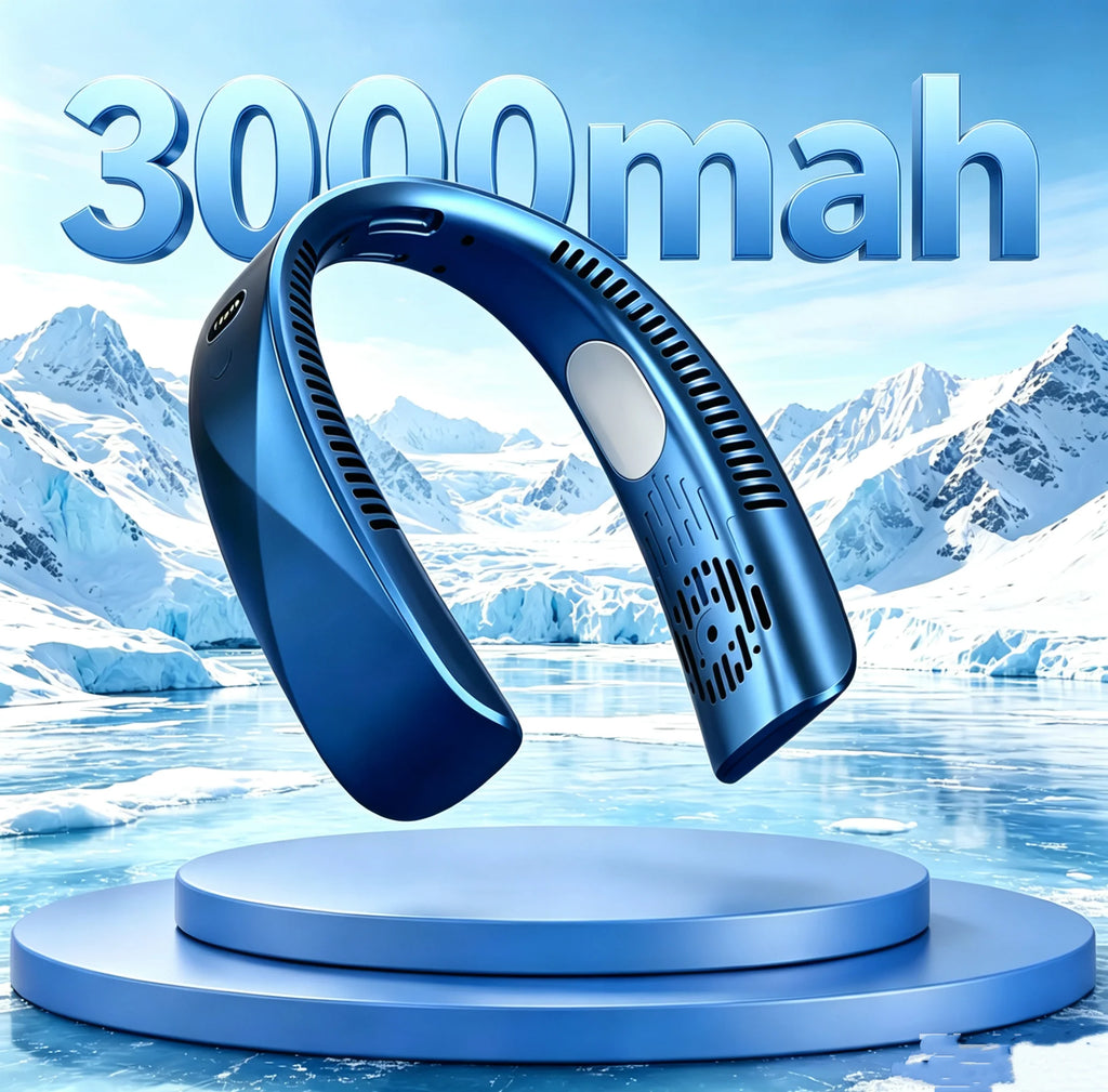 8000mAh USB Hanging Neck Fan Portable Bladeless