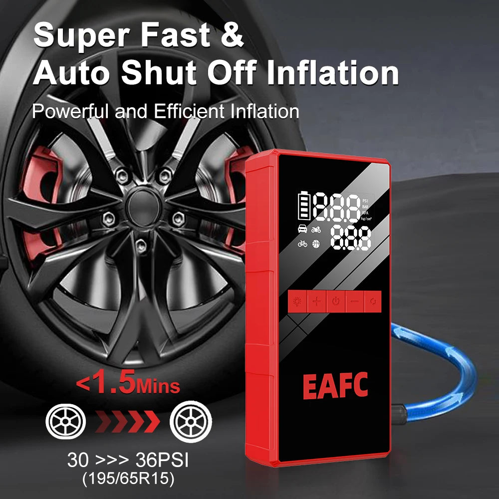 EAFC 4000A Car Jump Starter with Tire Inflator