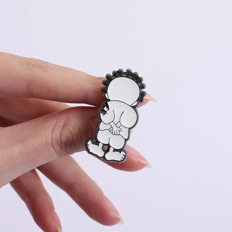 World Peace Freedom Enamel Pins Custom Boy Brooches Lapel Badges Cartoon Free Vintage Jewelry Gift for Friends