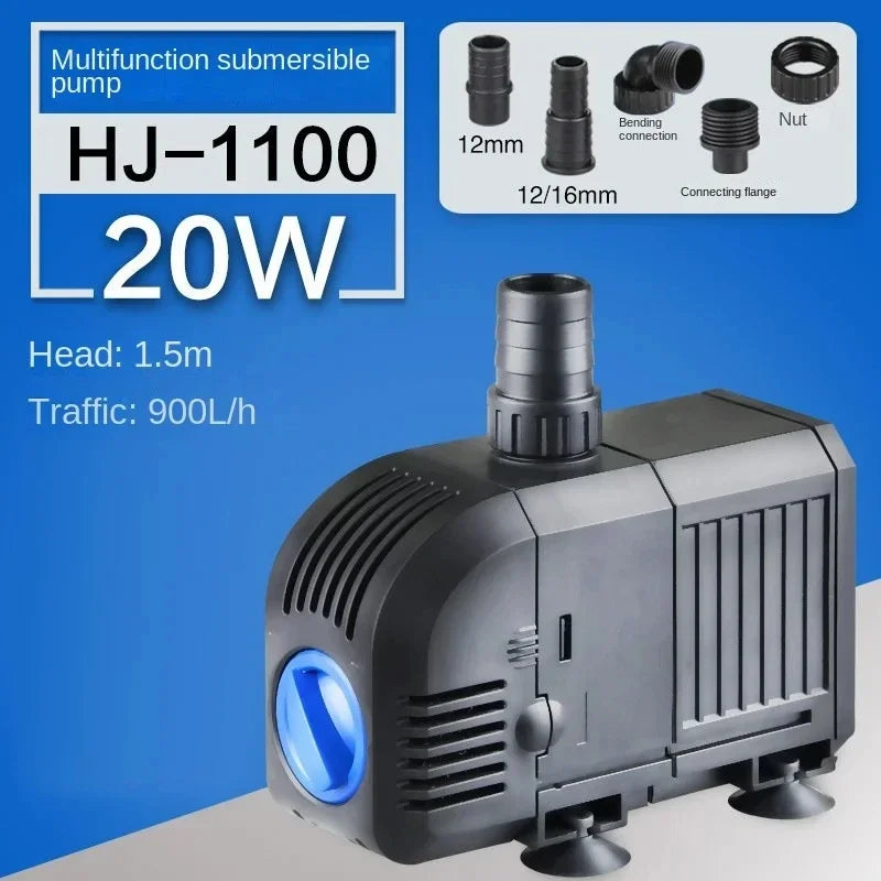 Ultra-Quiet HJ series 500—3000L/H Submersible Water Fountain Pump Filter Fish Pond Aquarium Water Pump Tank Fountain