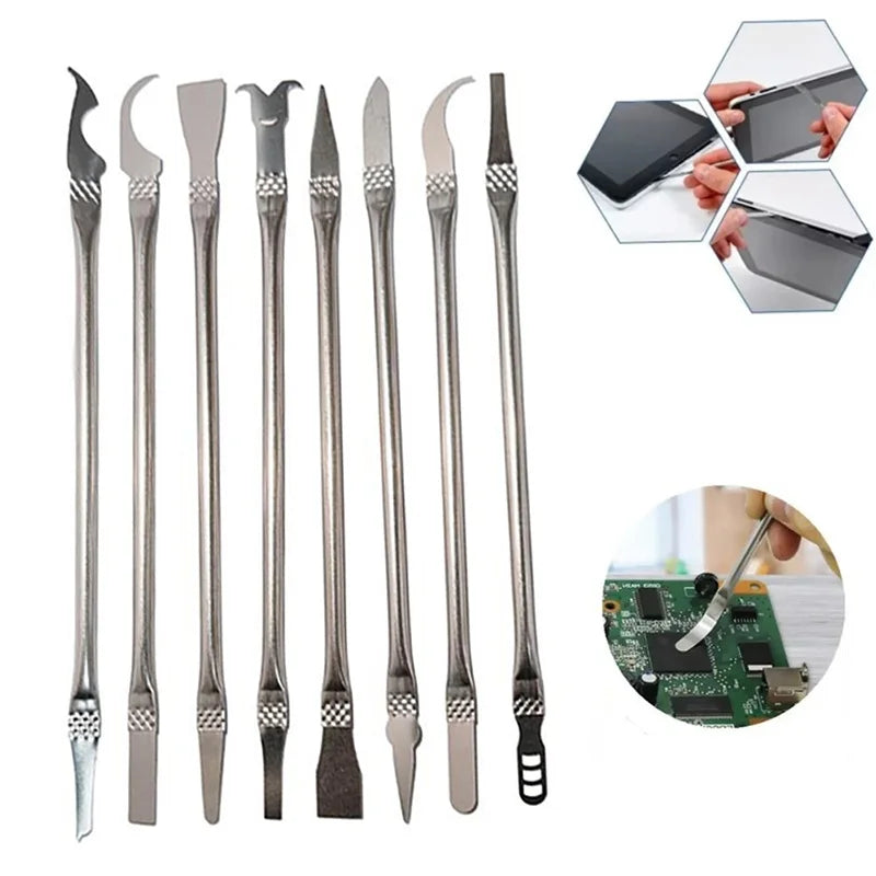 CPU Chip Adhesive Removal 8Pcs IC Repair Tools C-Chip Removal Pry Knife For Mobile Phone Motherboard Precision Scraper Knife Kit
