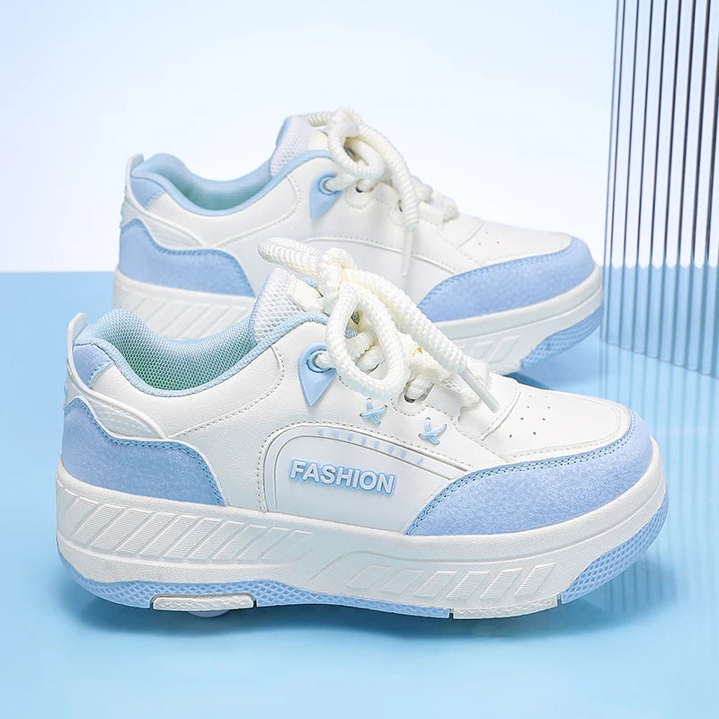 Children Junior Roller Skate Shoes Kids Sneakers