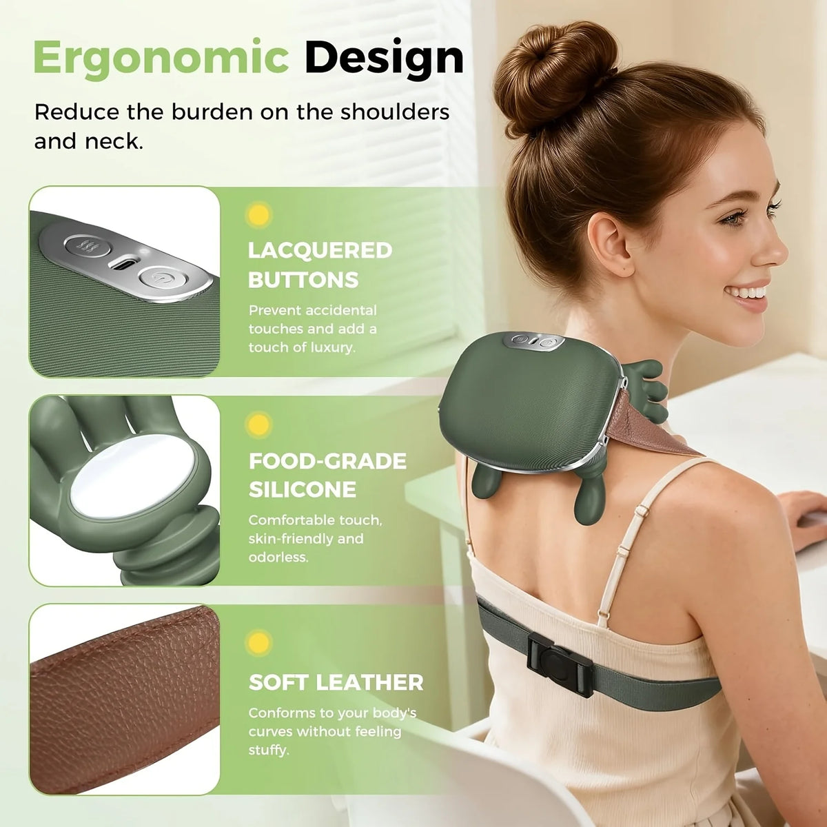 Ergonomic Deep Tissue Massager, Simulate Human 5 Fingers