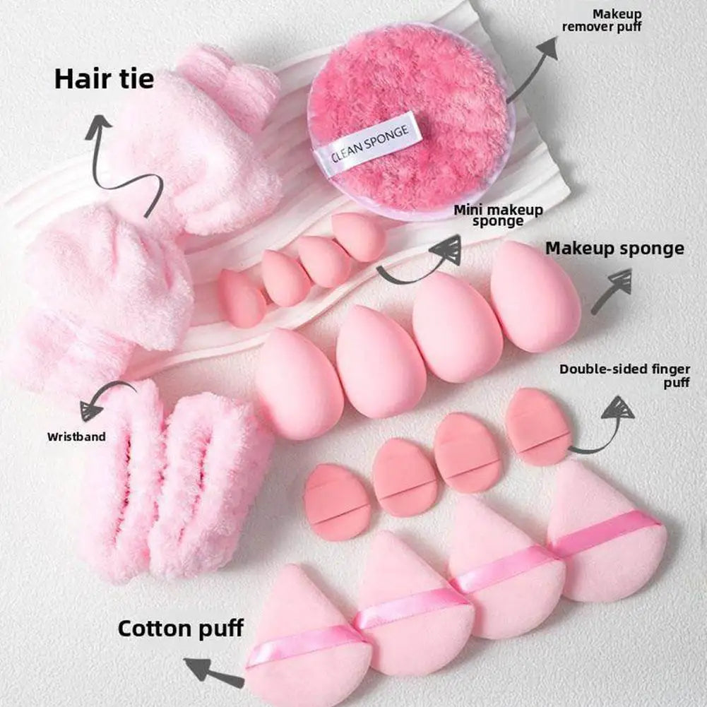 33Pcs Makeup Tools Kit Professional Soft Fluffy Makeup Brush Set Foundation Blush Eyebrow Shadow With Headband Wristband Pink