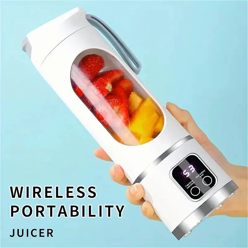 Blender Juicer Portable Electric Juicer 450ml 8 Blades Travel Juicer Machine