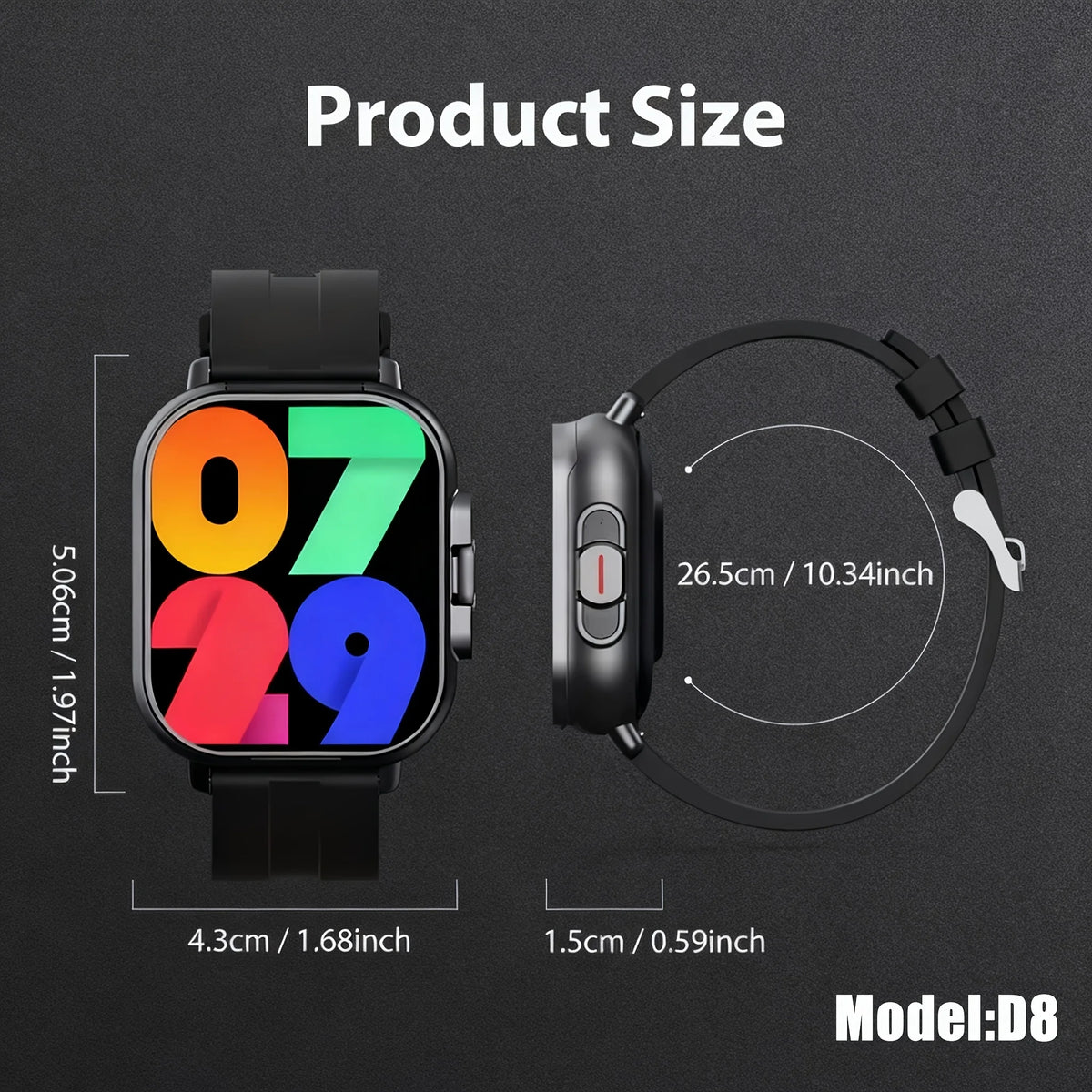 New Full Touch Smartwatch, AI Real-time Translation
