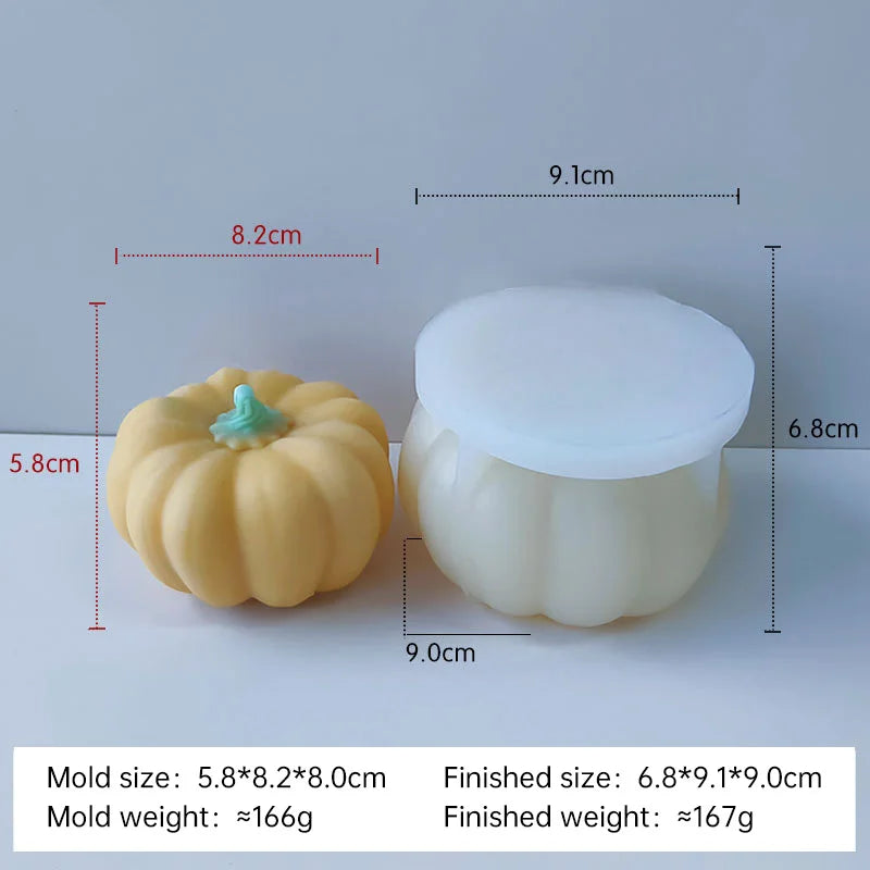 Halloween Pumpkin Silicone Mold DIY Aromatherapy Candles