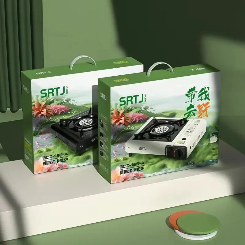 New Outdoor Cassette Stove Portable Outdoor Cass Hot Pot BBQ Gas Stove Household Gas Stove Butane Gas Stove