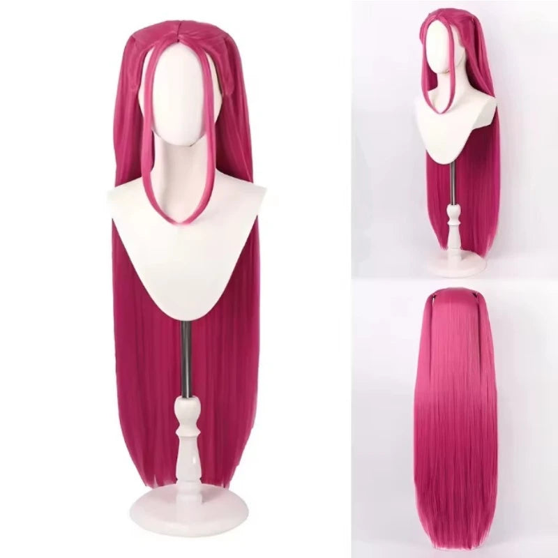 33.5-inch Purple Long Braid With Side Ponytail Integrated Tiger Mouth Clamp