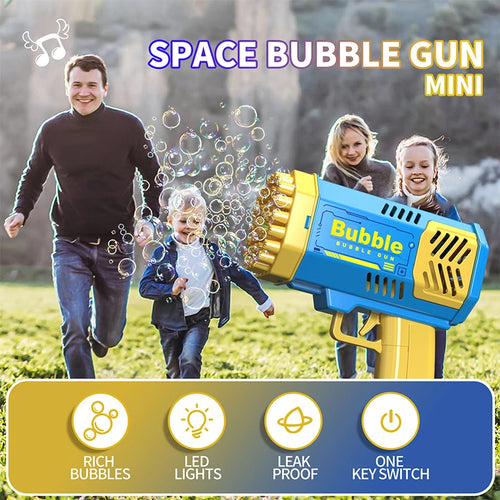 40 Hole bubble toy Launcher Handheld Portable Electric Automatic Bubble Gun Party Birthday Gift Toy(without Bubble Water)