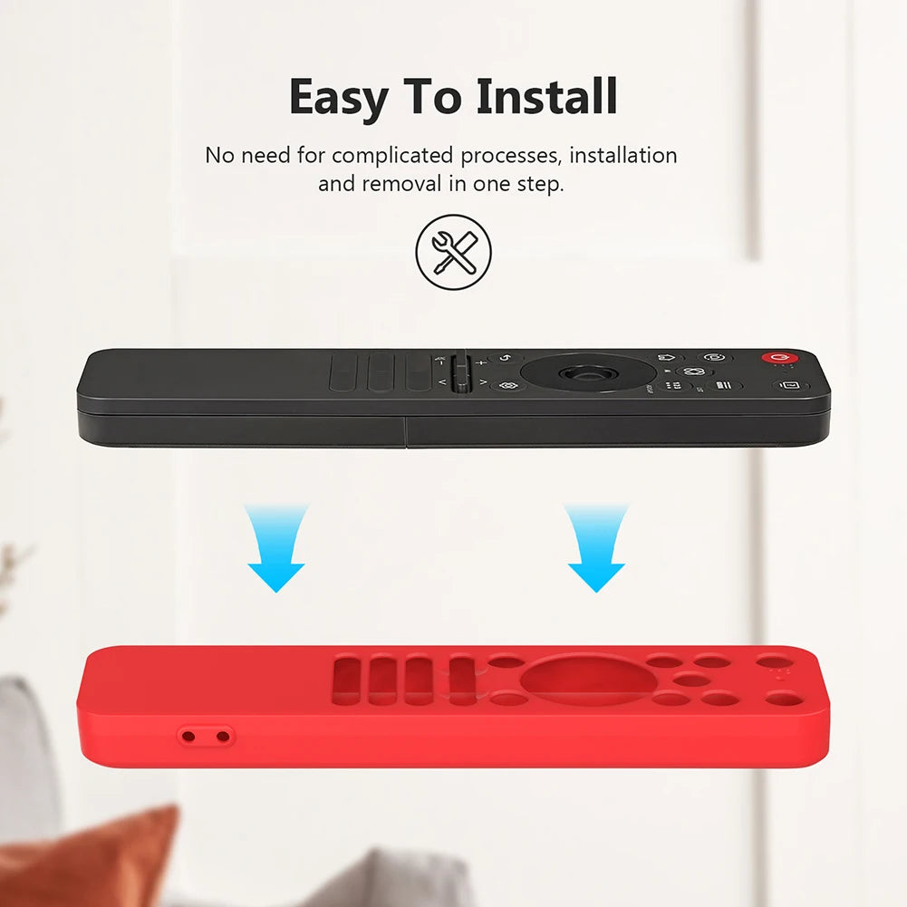 Remote Control Case for LG MR25GA OLED Smart TV Magic Remote Control Cover Silicone Protective Case Anti-Slip Control Case Cover