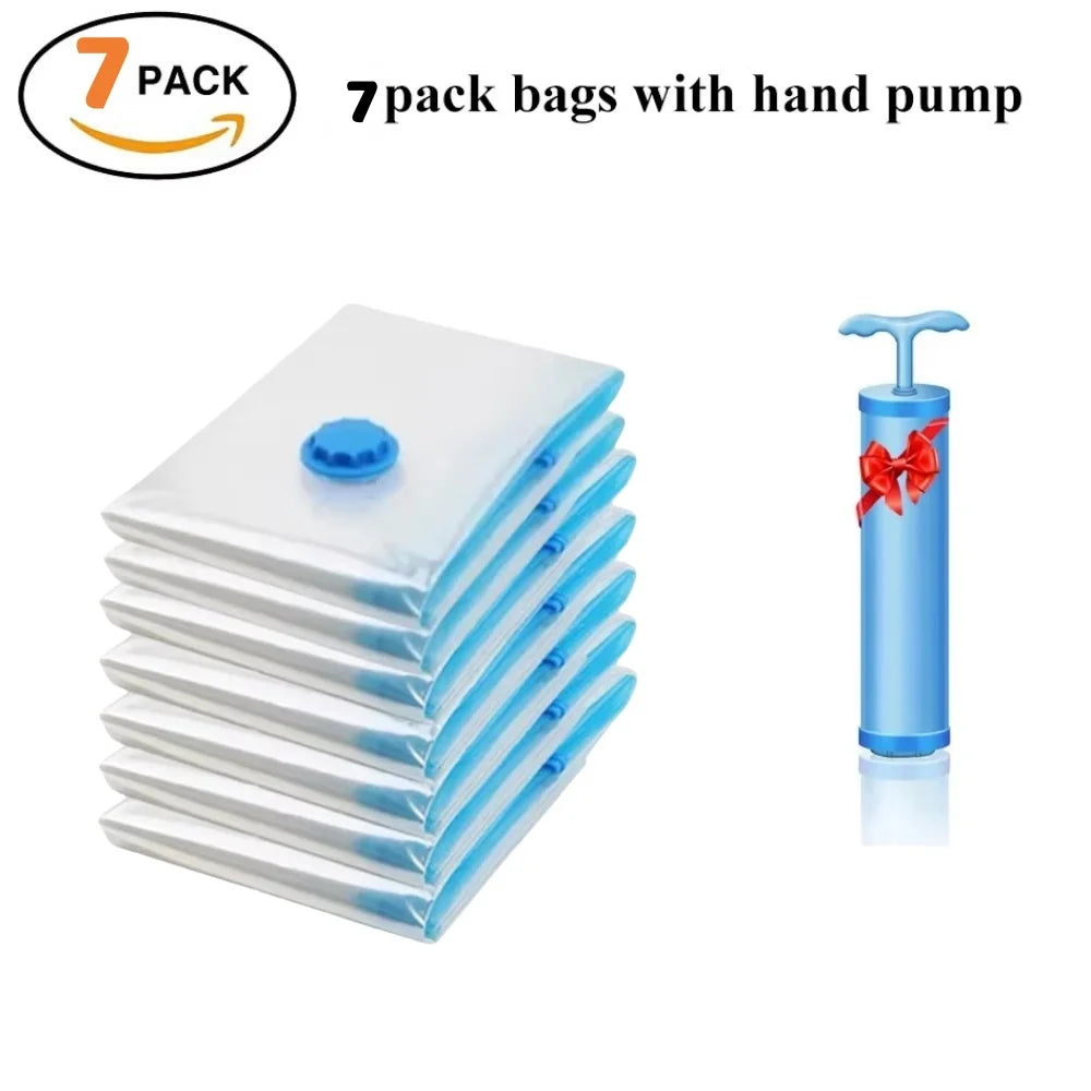 Vacuum Storage Organizer Bags, Travel Suitcases Essentials,