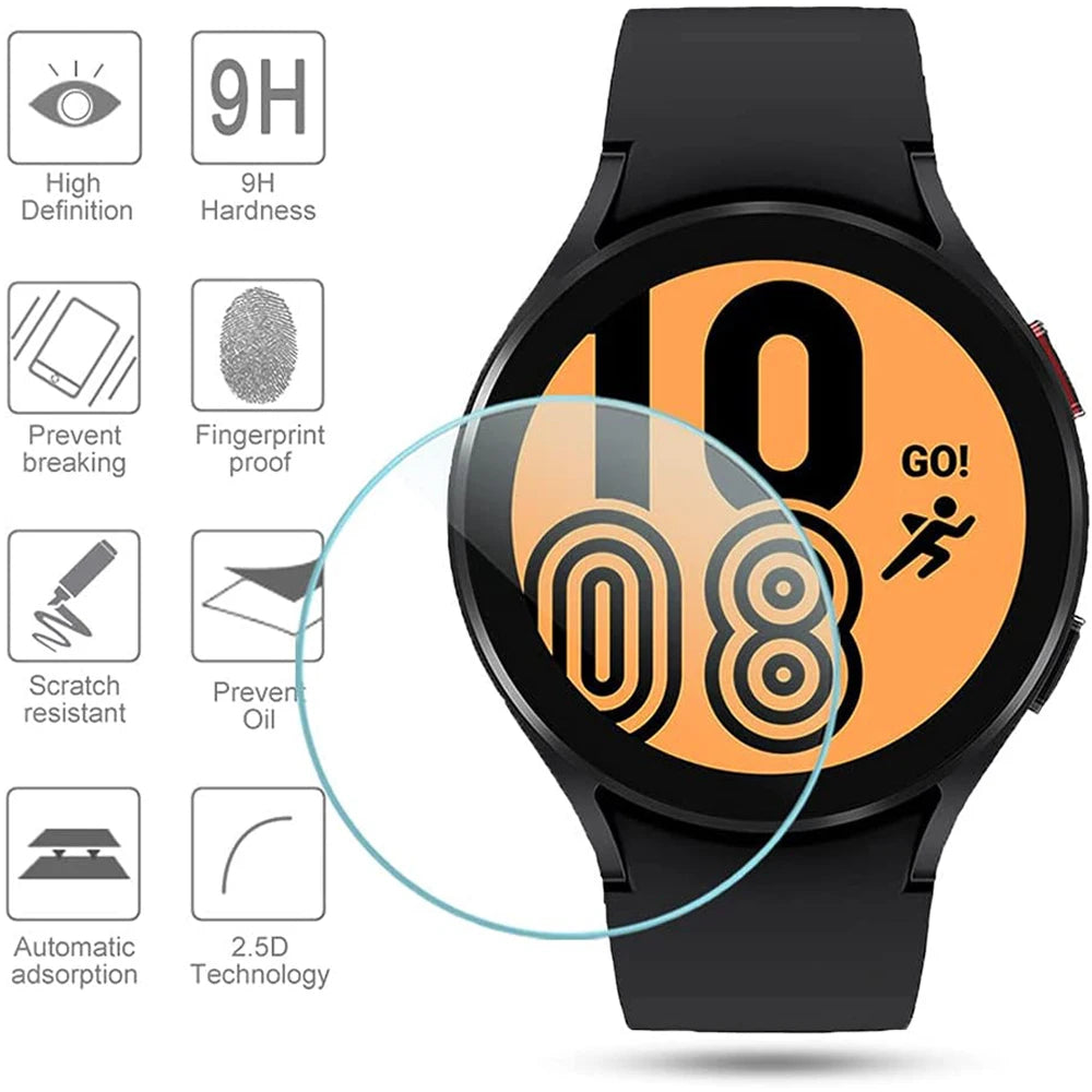 Tempered Glass for Samsung Galaxy Watch 5 Pro/5/4 40mm 44mm, Galaxy Watch 5 Pro/5/4 Smartwatch