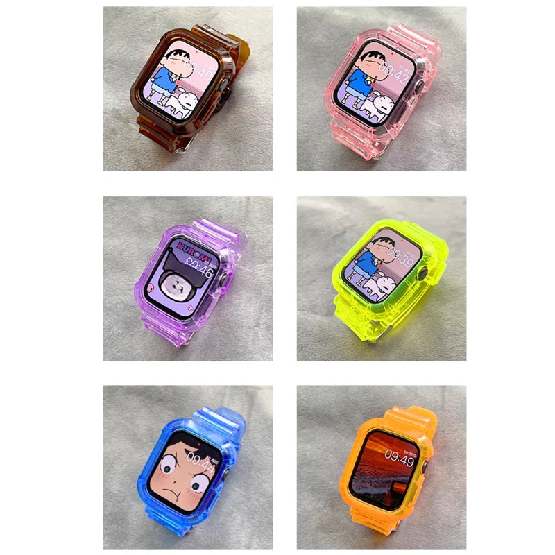 Clear Band + Case for Apple Watch Series