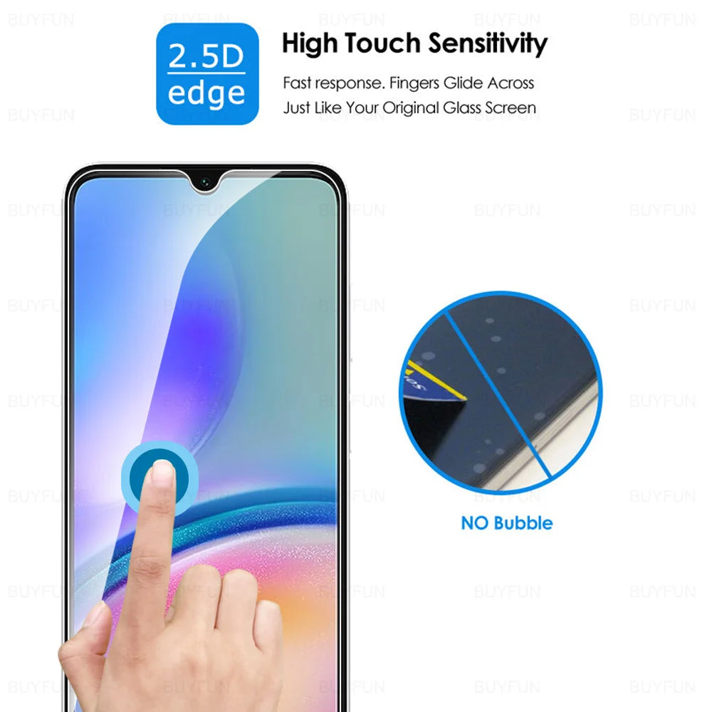 1-4Pcs Tempered Glass For Samsung Galaxy A05s A05 A15 4G A25 A35 A55 5G A06 A16 A26 A36 A56 A07 A17 A27 A37 A57 Screen Protector