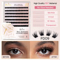 Befer Self-Adhesive Lash Clusters Clear Pre-Glued Eyelashes Cluster 150pcs Manga Natural Makeup Fluffy False Eyelashes Supplier