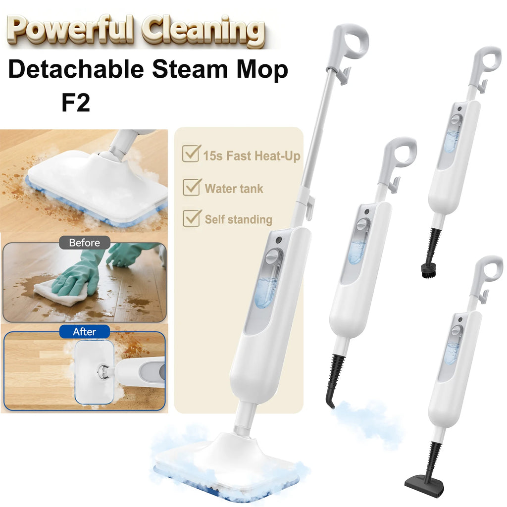 Vastorm Steam Mop Powerful 6 in 1 Handheld Scrubbing Steam Vacmop Detachable