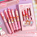 Capybara Erasable Pens 6pcs Refillable Ink Gel