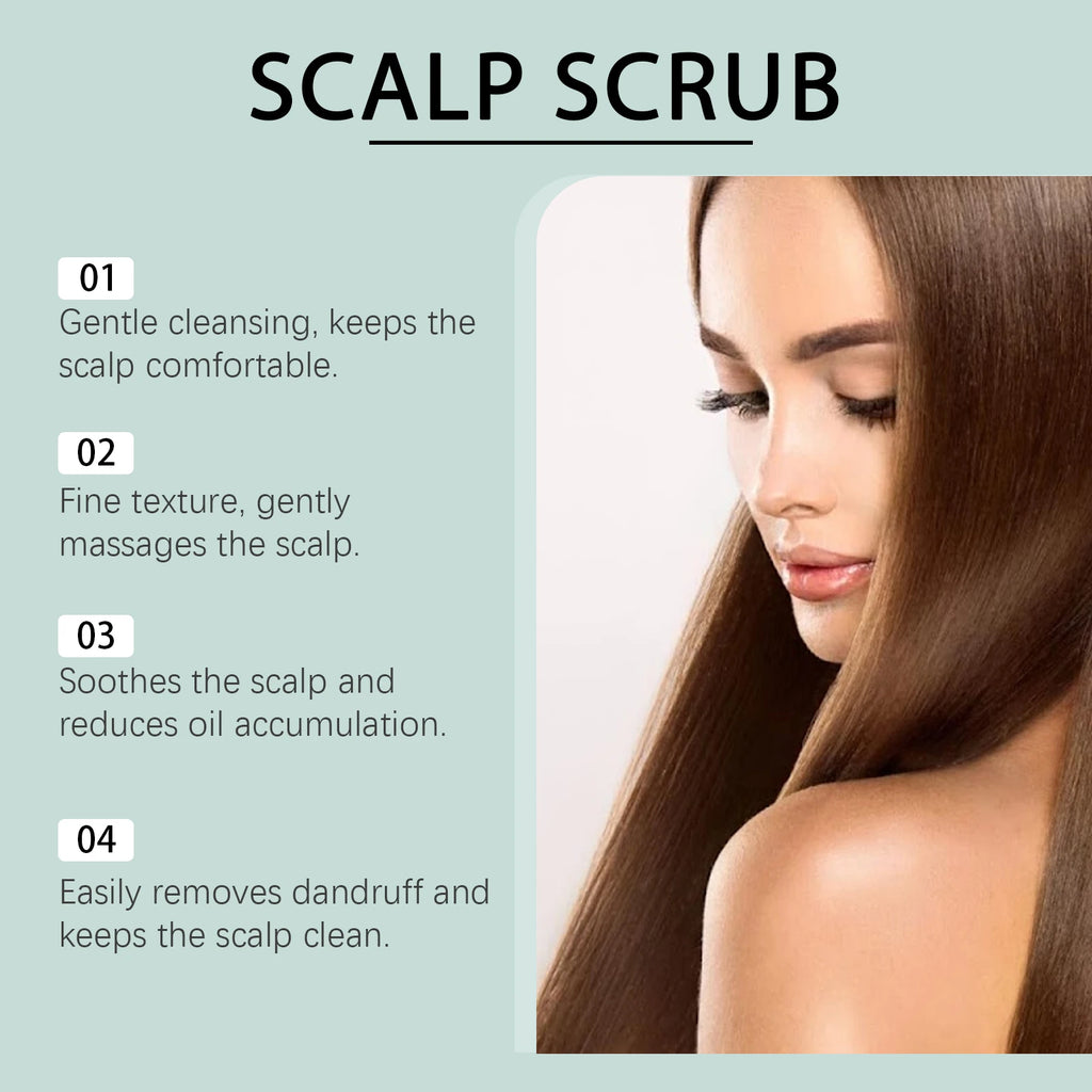 100g Rosemary & Mint Scalp Scrub Deep Cleansing Oil Control Hair Strengthening & Scalp Nourishment Refreshing Formula Hair Scrub