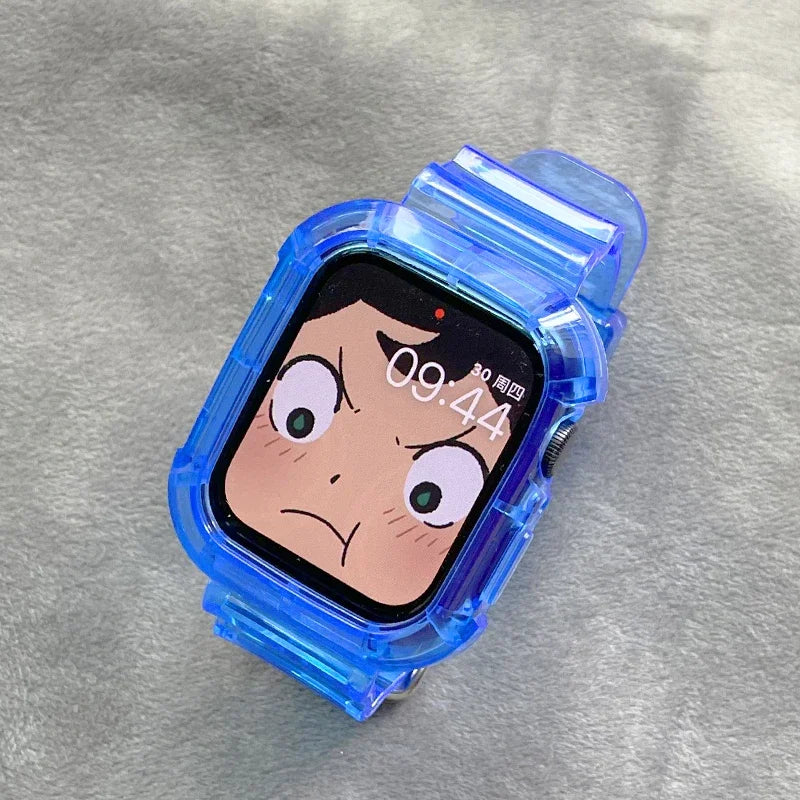 Clear Band + Case for Apple Watch Series